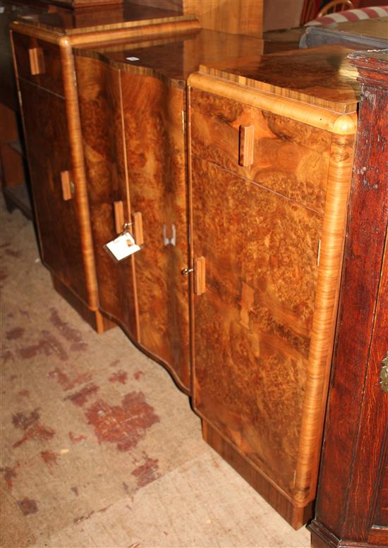 Deco walnut cabinet